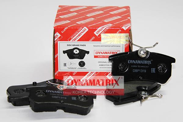 Dynamatrix DBP319 - Brake Pad Set, disc brake www.autospares.lv