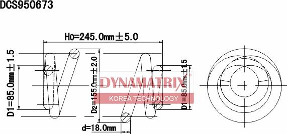 Dynamatrix DCS950673 - Balstiekārtas atspere www.autospares.lv