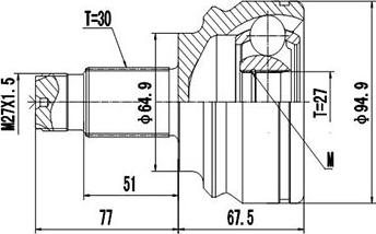 Dynamatrix DCV805001 - Joint Kit, drive shaft www.autospares.lv