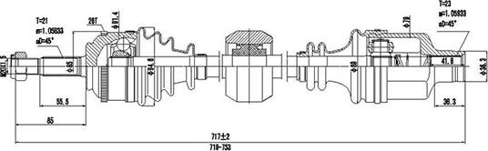 Dynamatrix DDS250357 - Piedziņas vārpsta autospares.lv