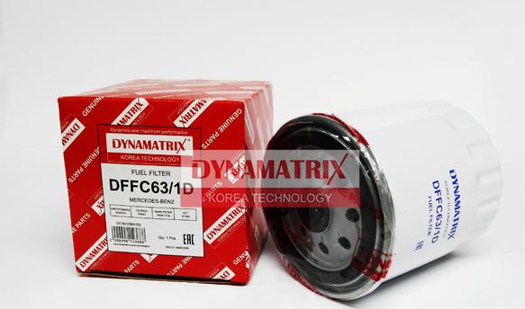 Dynamatrix DFFC63/1D - Degvielas filtrs autospares.lv