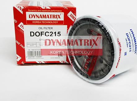 Dynamatrix DOFC215 - Масляный фильтр www.autospares.lv