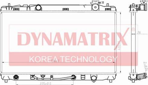 Dynamatrix DR646808 - Radiators, Motora dzesēšanas sistēma autospares.lv