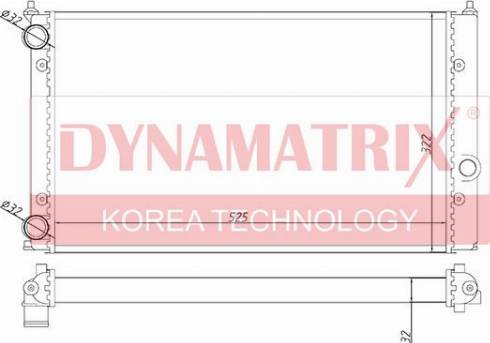 Dynamatrix DR651941 - Radiators, Motora dzesēšanas sistēma autospares.lv