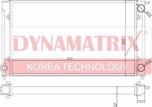 Dynamatrix DR651511 - Radiators, Motora dzesēšanas sistēma autospares.lv