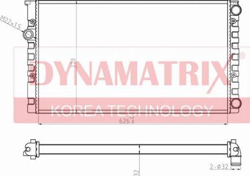 Dynamatrix DR652471 - Radiators, Motora dzesēšanas sistēma autospares.lv