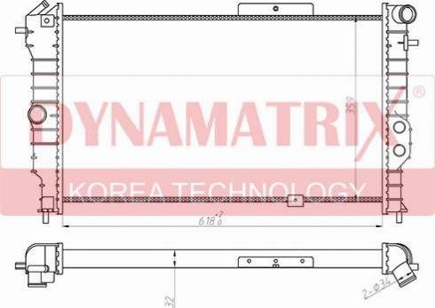 Dynamatrix DR630631 - Radiators, Motora dzesēšanas sistēma www.autospares.lv