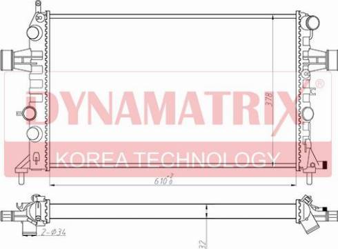 Dynamatrix DR630041 - Radiators, Motora dzesēšanas sistēma www.autospares.lv