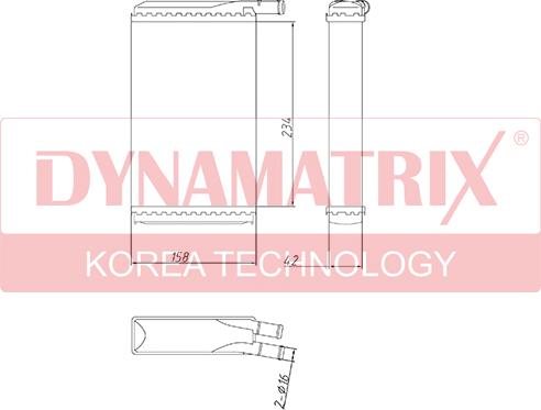 Dynamatrix DR73940 - Siltummainis, Salona apsilde www.autospares.lv