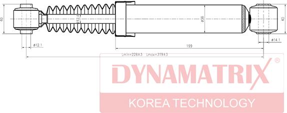 Dynamatrix DSA441093 - Amortizators www.autospares.lv