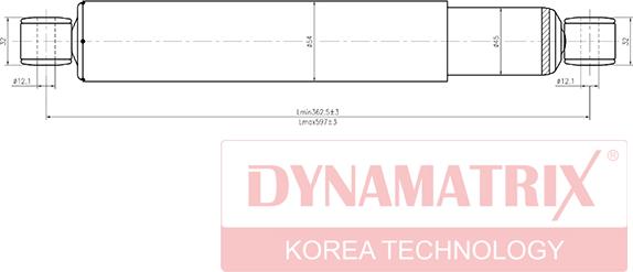 Dynamatrix DSA443170 - Amortizators www.autospares.lv