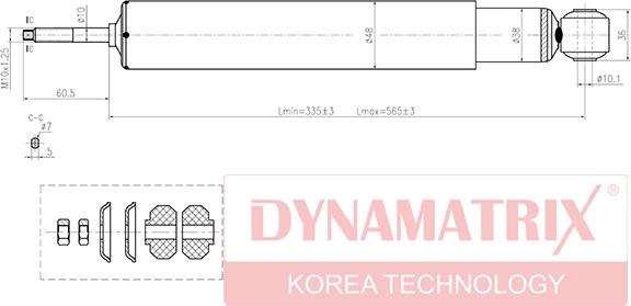 Dynamatrix DSA443230 - Amortizators www.autospares.lv