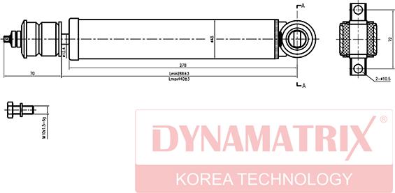 Dynamatrix DSA554004 - Амортизатор www.autospares.lv