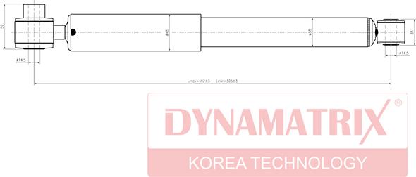 Dynamatrix DSA551804 - Amortizators autospares.lv