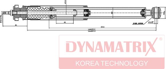 Dynamatrix DSA553198 - Amortizators www.autospares.lv