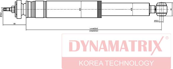 Dynamatrix DSA553185 - Amortizators www.autospares.lv