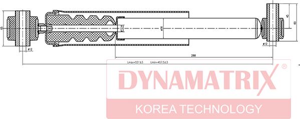 Dynamatrix DSA553803 - Shock Absorber www.autospares.lv