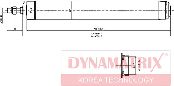 Dynamatrix DSA665501 - Амортизатор www.autospares.lv