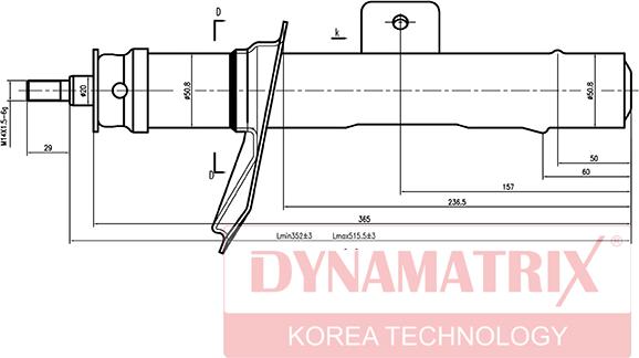 Dynamatrix DSA633839 - Амортизатор www.autospares.lv