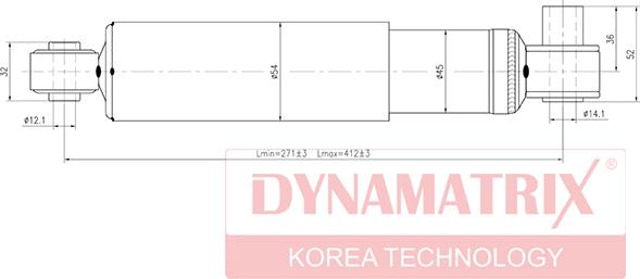 Dynamatrix DSA344306 - Amortizators autospares.lv