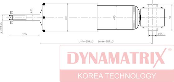 Dynamatrix DSA344261 - Amortizators www.autospares.lv