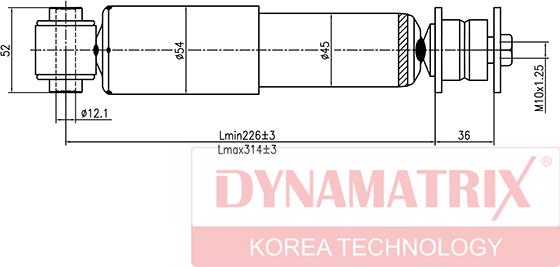 Dynamatrix DSA345900 - Amortizators autospares.lv