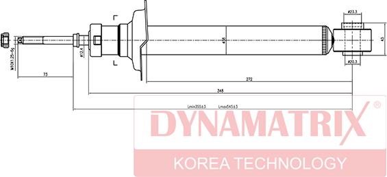 Dynamatrix DSA341142 - Amortizators www.autospares.lv