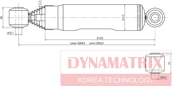 Dynamatrix DSA341166 - Amortizators autospares.lv