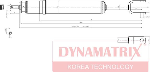 Dynamatrix DSA341845 - Амортизатор www.autospares.lv