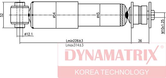 Dynamatrix DSA341846 - Амортизатор www.autospares.lv