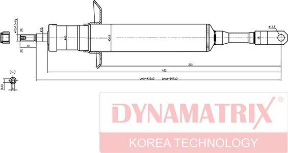 Dynamatrix DSA341842 - Amortizators www.autospares.lv