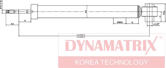 Dynamatrix DSA341814 - Амортизатор www.autospares.lv