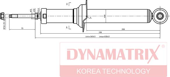 Dynamatrix DSA341204 - Amortizators autospares.lv