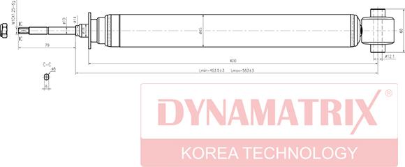 Dynamatrix DSA341231 - Amortizators www.autospares.lv