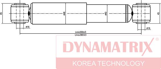 Dynamatrix DSA341237 - Амортизатор www.autospares.lv