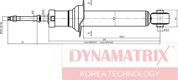 Dynamatrix DSA341226 - Amortizators autospares.lv