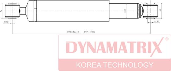 Dynamatrix DSA343319 - Амортизатор www.autospares.lv