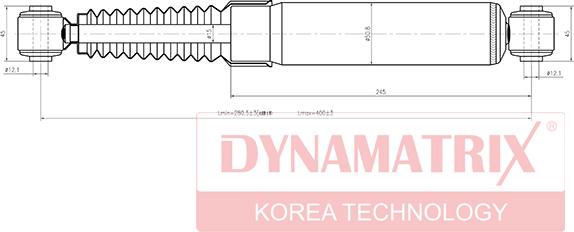 Dynamatrix DSA343321 - Shock Absorber www.autospares.lv