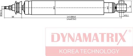 Dynamatrix DSA343216 - Амортизатор www.autospares.lv