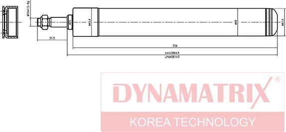 Dynamatrix DSA366002 - Shock Absorber www.autospares.lv