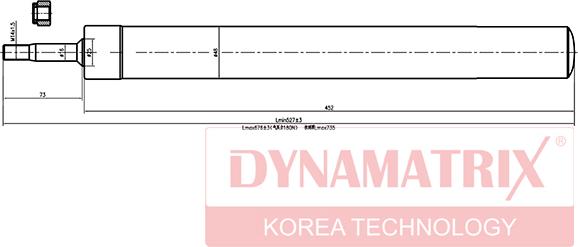 Dynamatrix DSA366007 - Amortizators www.autospares.lv