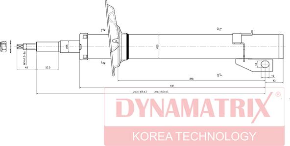 Dynamatrix DSA314572 - Amortizators autospares.lv