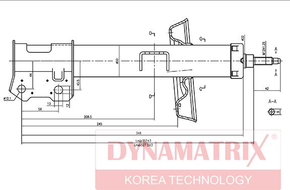 Dynamatrix DSA334948 - Amortizators www.autospares.lv