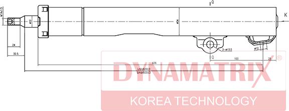 Dynamatrix DSA334017 - Amortizators www.autospares.lv