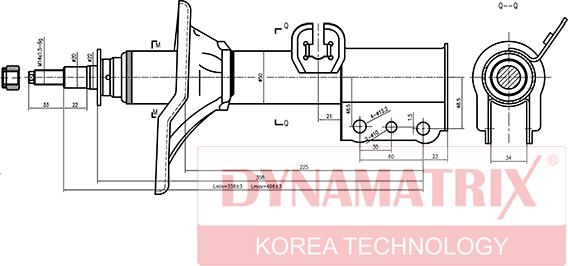 Dynamatrix DSA334034 - Amortizators autospares.lv
