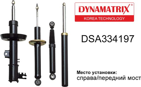 Dynamatrix DSA334197 - Shock Absorber www.autospares.lv