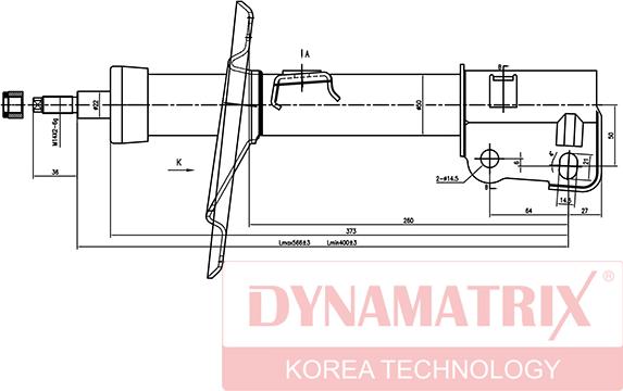 Dynamatrix DSA334188 - Shock Absorber www.autospares.lv