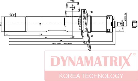 Dynamatrix DSA334834 - Амортизатор www.autospares.lv