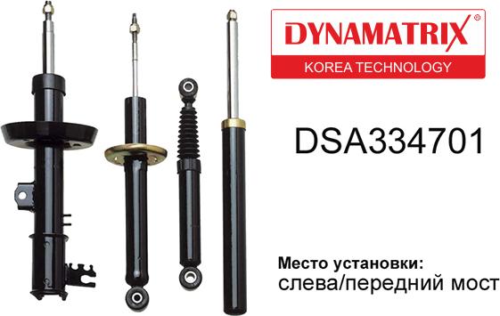 Dynamatrix DSA334701 - Shock Absorber www.autospares.lv