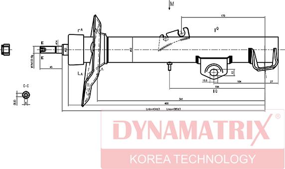 Dynamatrix DSA333909 - Shock Absorber www.autospares.lv